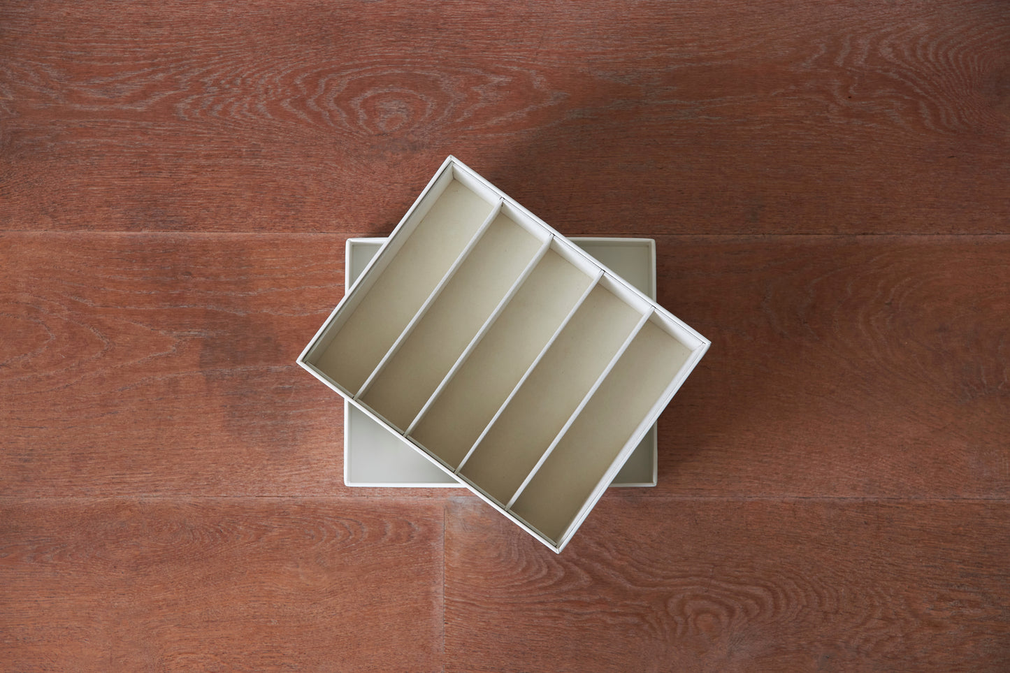 White sunglasses insert set by SAGITINE, featuring multiple compartments for lens storage.