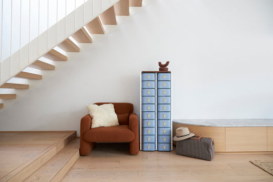 New York 20 Box Stand - Sky Blue